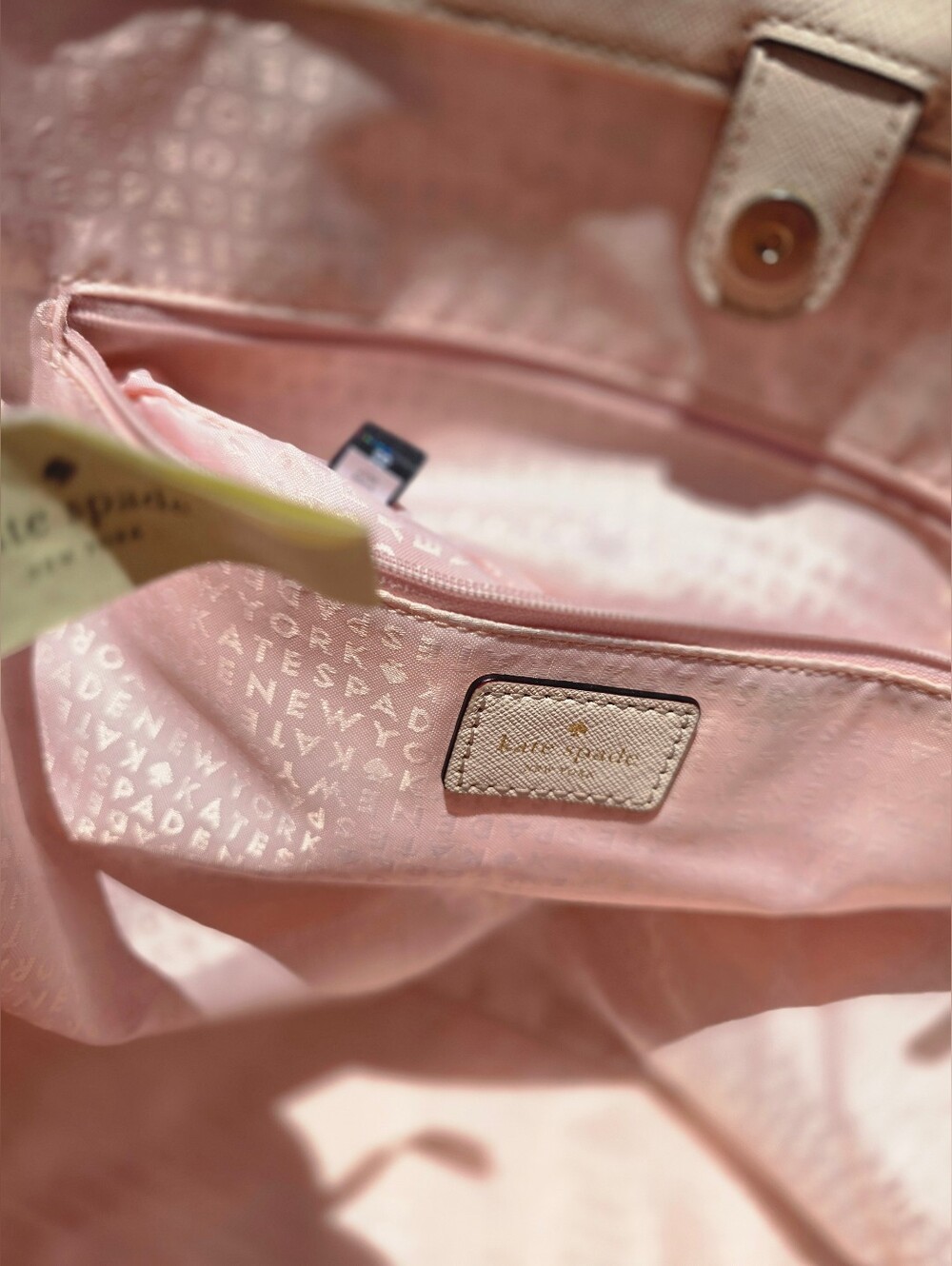 Kate Spade New York Tote Bag - Light Pink Shoulder Bag - Picture 5 of 12